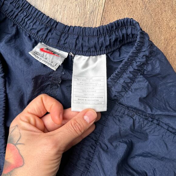 Vintage 90s‎ Nike Track Pants Men's Large Blue Athletic Training Fitness 5167 - Picture 8 of 14